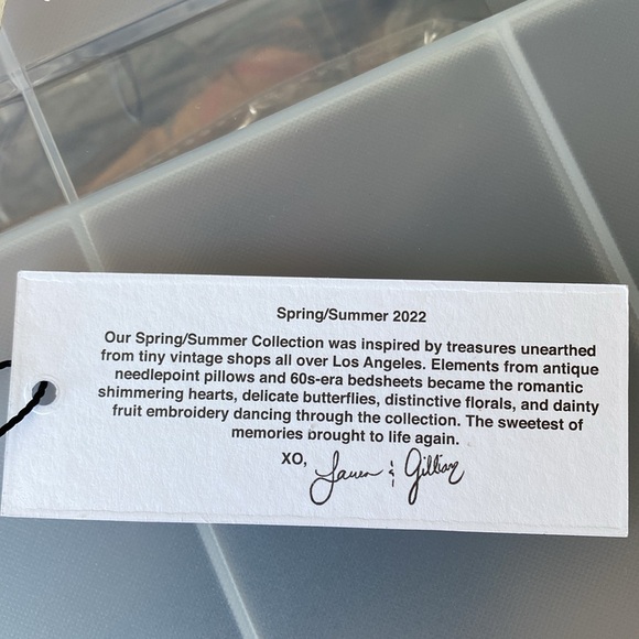 NWT For Love and Lemons Painterly Cutout Bra Pink Lace Floral Romantic Sz Large - Picture 11 of 11